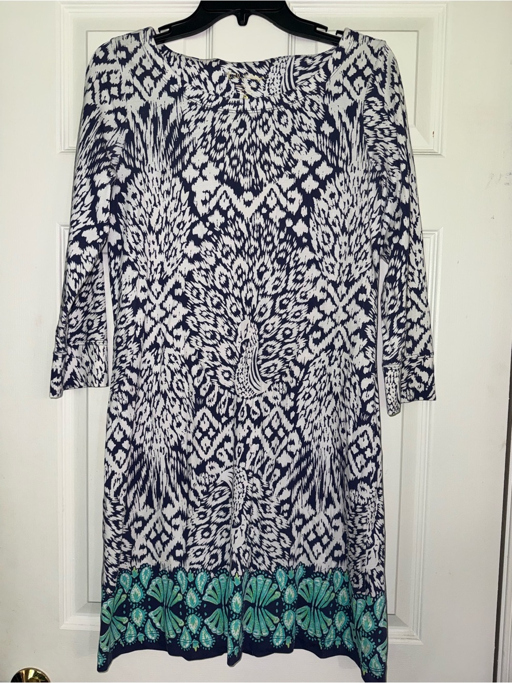 Lilly Pulitzer Navy & White Patterned Dress